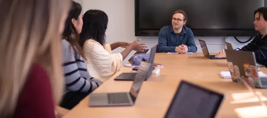 Seminar room with students