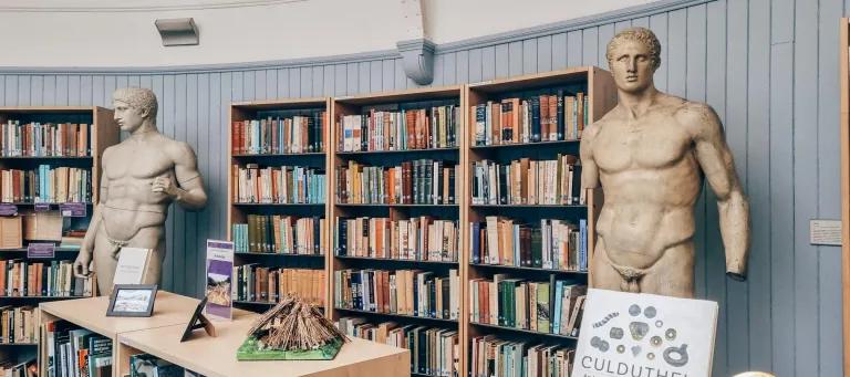 Bookshelves in PG study space