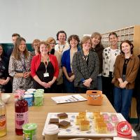 Very proud students and staff from the School of History, Classics and Archaeology connected to the project