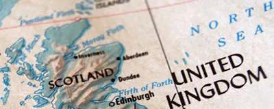 Old map of Scotland