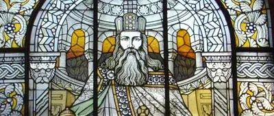 Stained glass window details