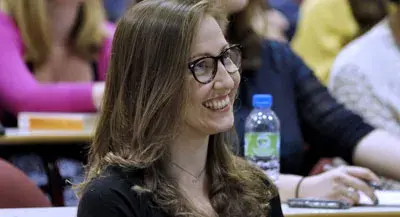 Student at a lecture