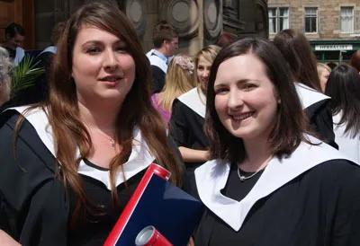 Students at graduation