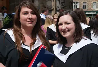 Students at graduation