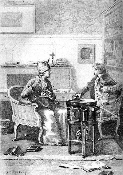 Illustration from L’Interdiction (1839) by Honoré de Balzac.