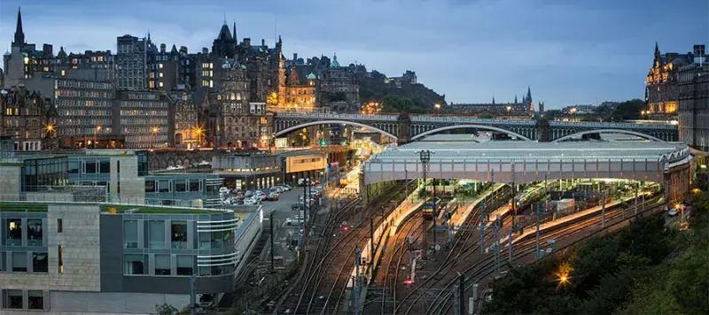 Edinburgh city sky line