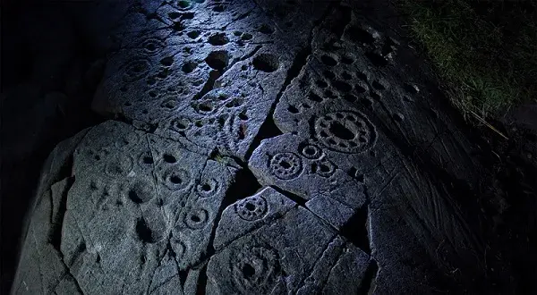 Scottish rock art; Ormaig rocks