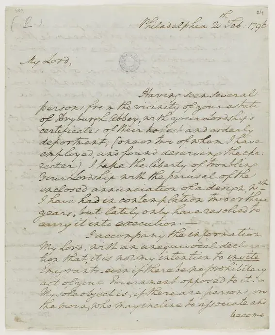 HCA Washington Letter page 1