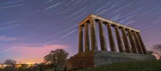 Calton Hill under starlight