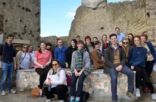 Group of students in Naples